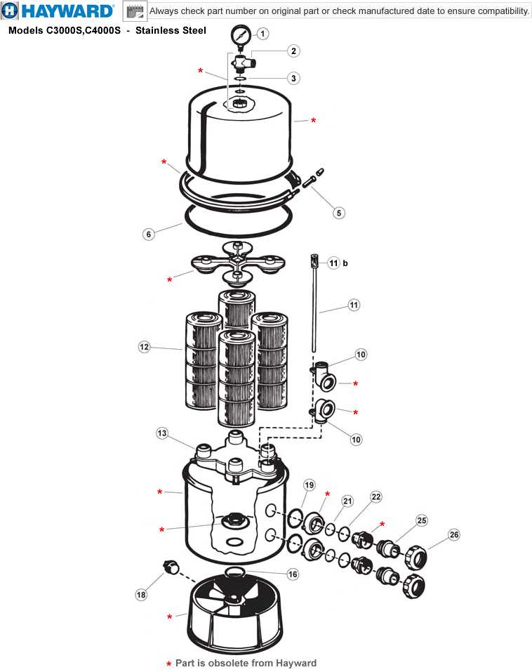 hayward swimclear parts diagram