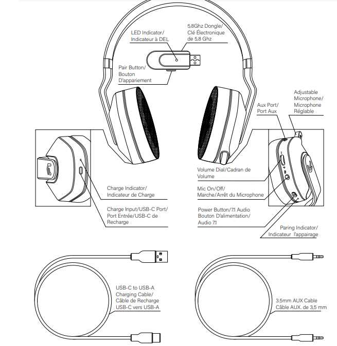 headset parts diagram