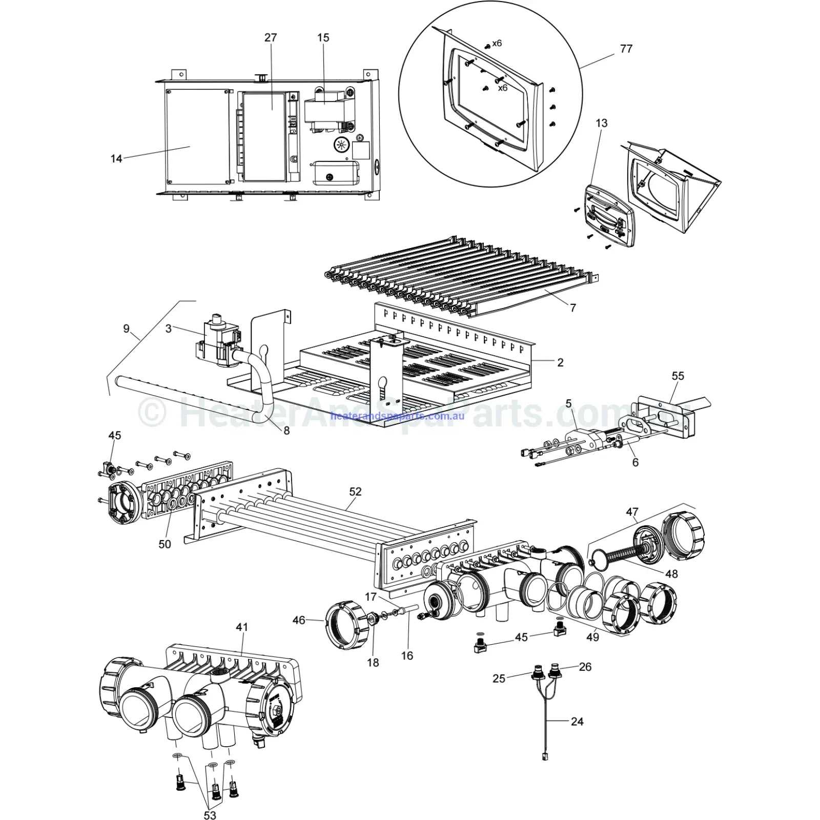 heater parts diagram