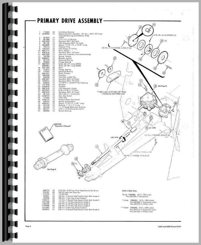 hesston baler parts diagram