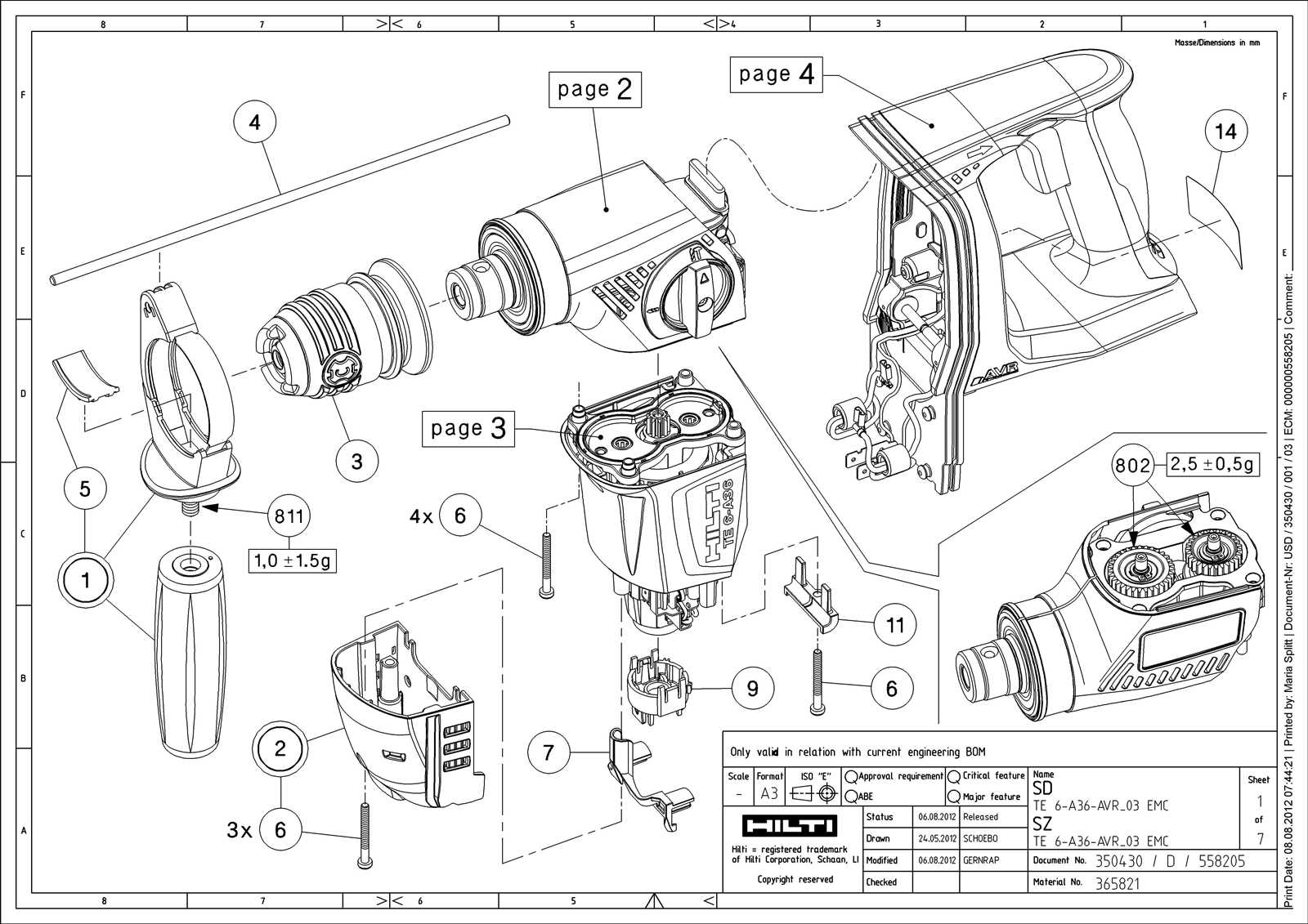 hilti parts diagram