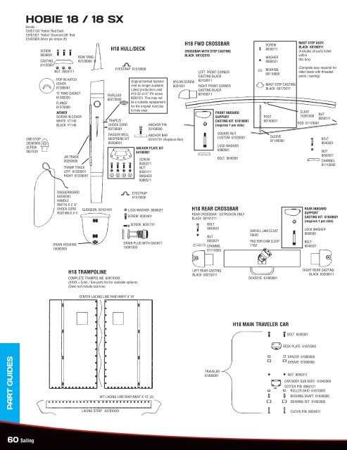 hobie 18 parts diagram
