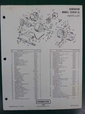 homelite parts diagram