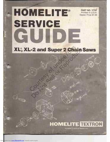 homelite xl12 parts diagram