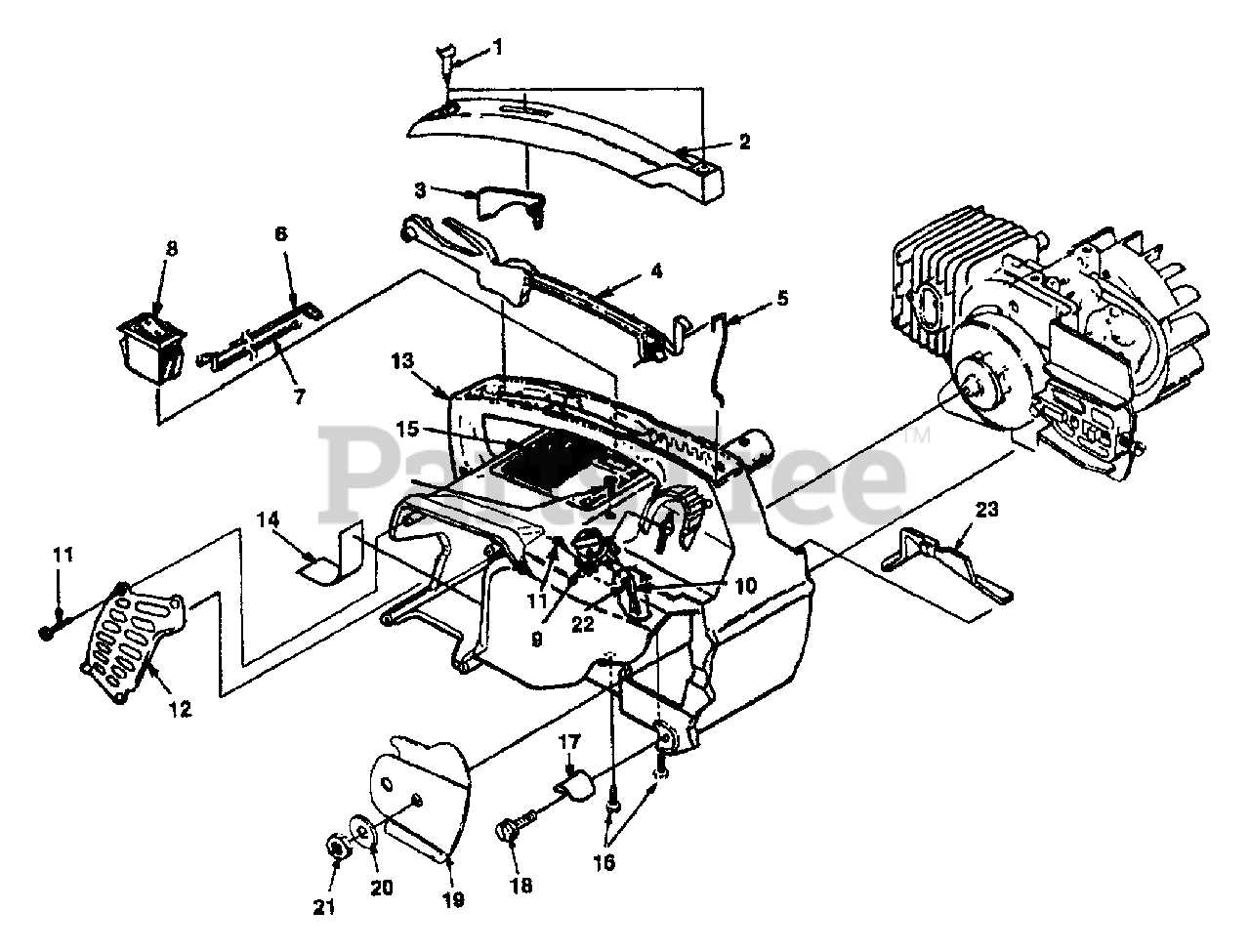 homelite xl12 parts diagram