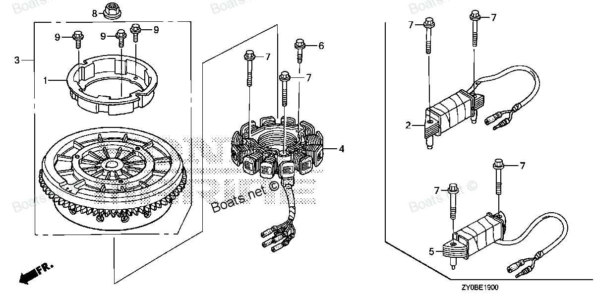 honda 15 hp outboard parts diagram