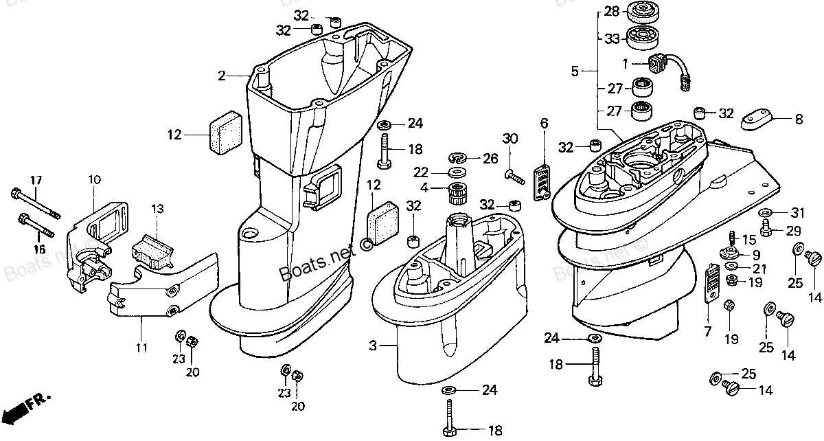 honda 15 hp outboard parts diagram