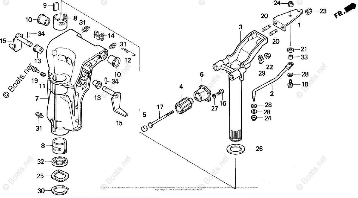 honda 40 hp outboard parts diagram