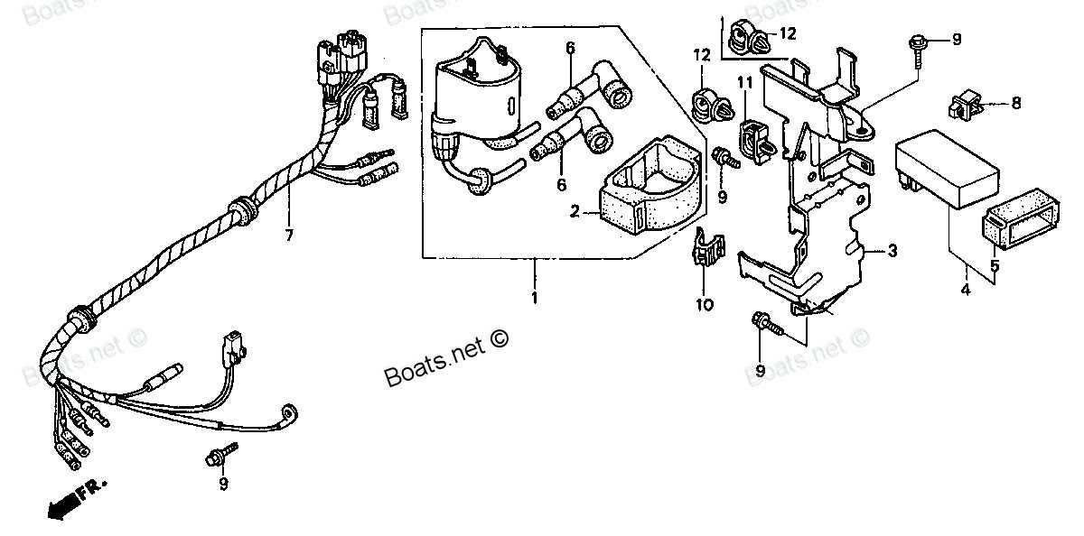 honda 9.9 outboard parts diagram