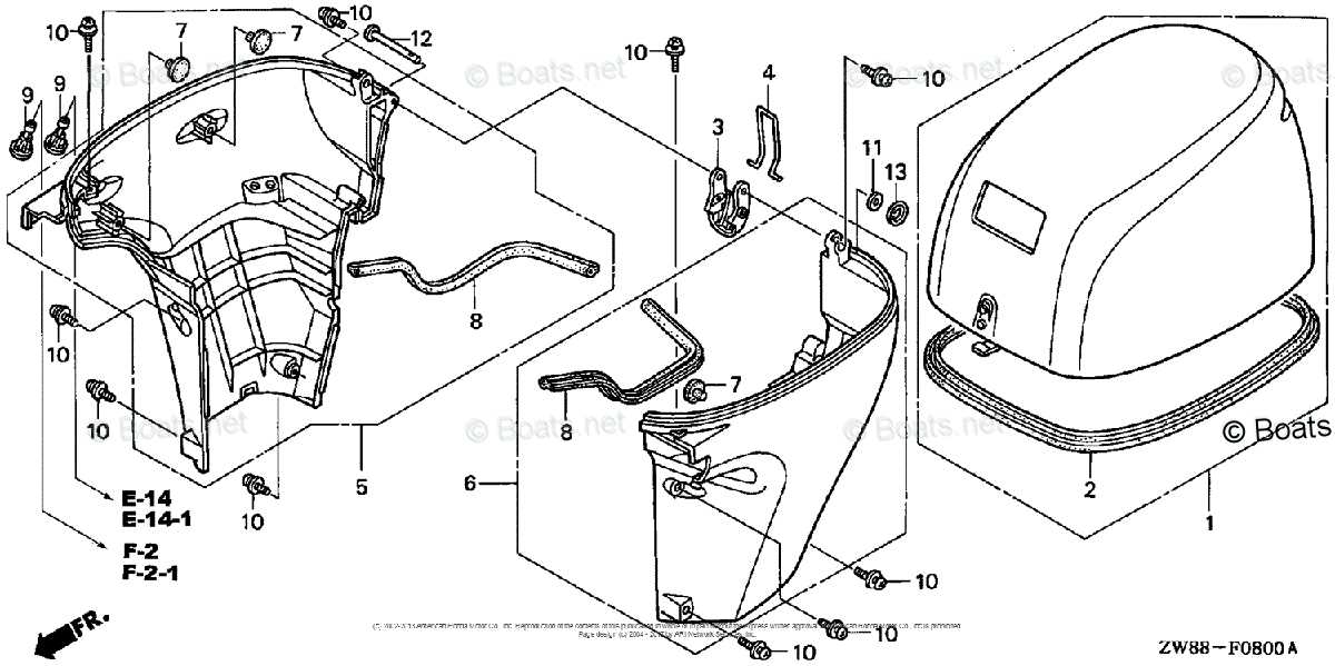 honda 9.9 outboard parts diagram