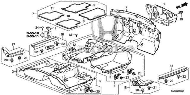 honda accord interior parts diagram