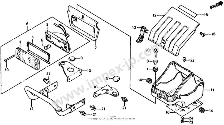 honda atc 200 parts diagram