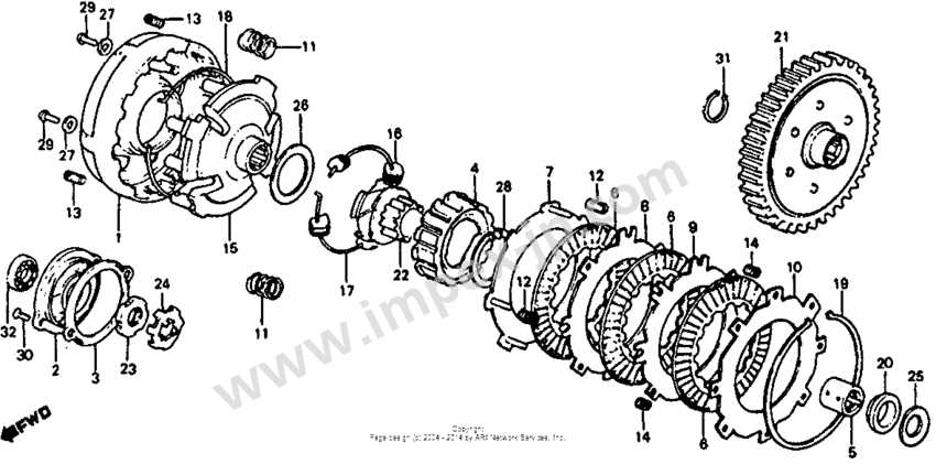 honda atc parts diagram