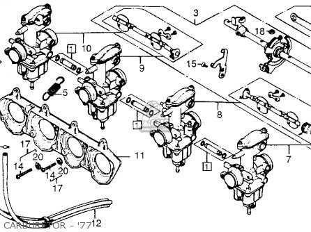 honda cb550 parts diagram