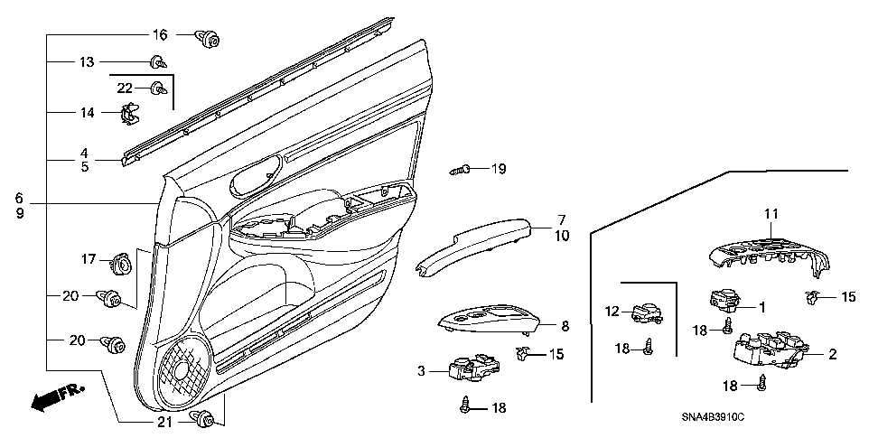 honda civic 2009 parts diagram