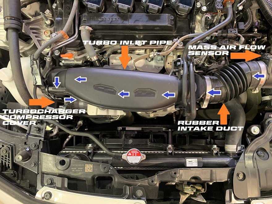 honda civic engine parts diagram