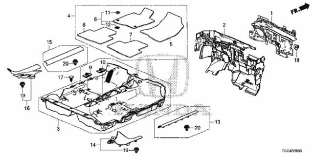 honda civic interior parts diagram