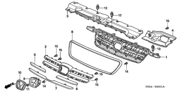 honda crv 2005 parts diagram