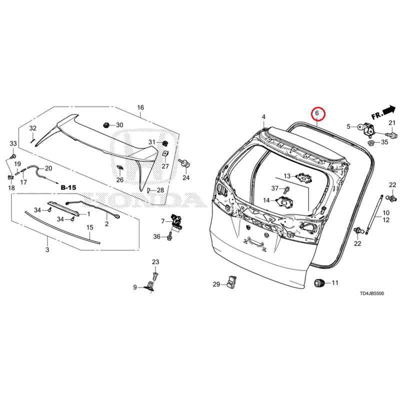 honda crv body parts diagram