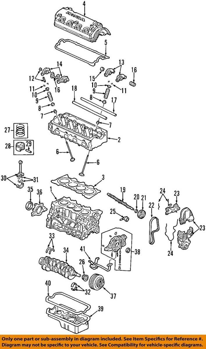 honda engine parts diagram