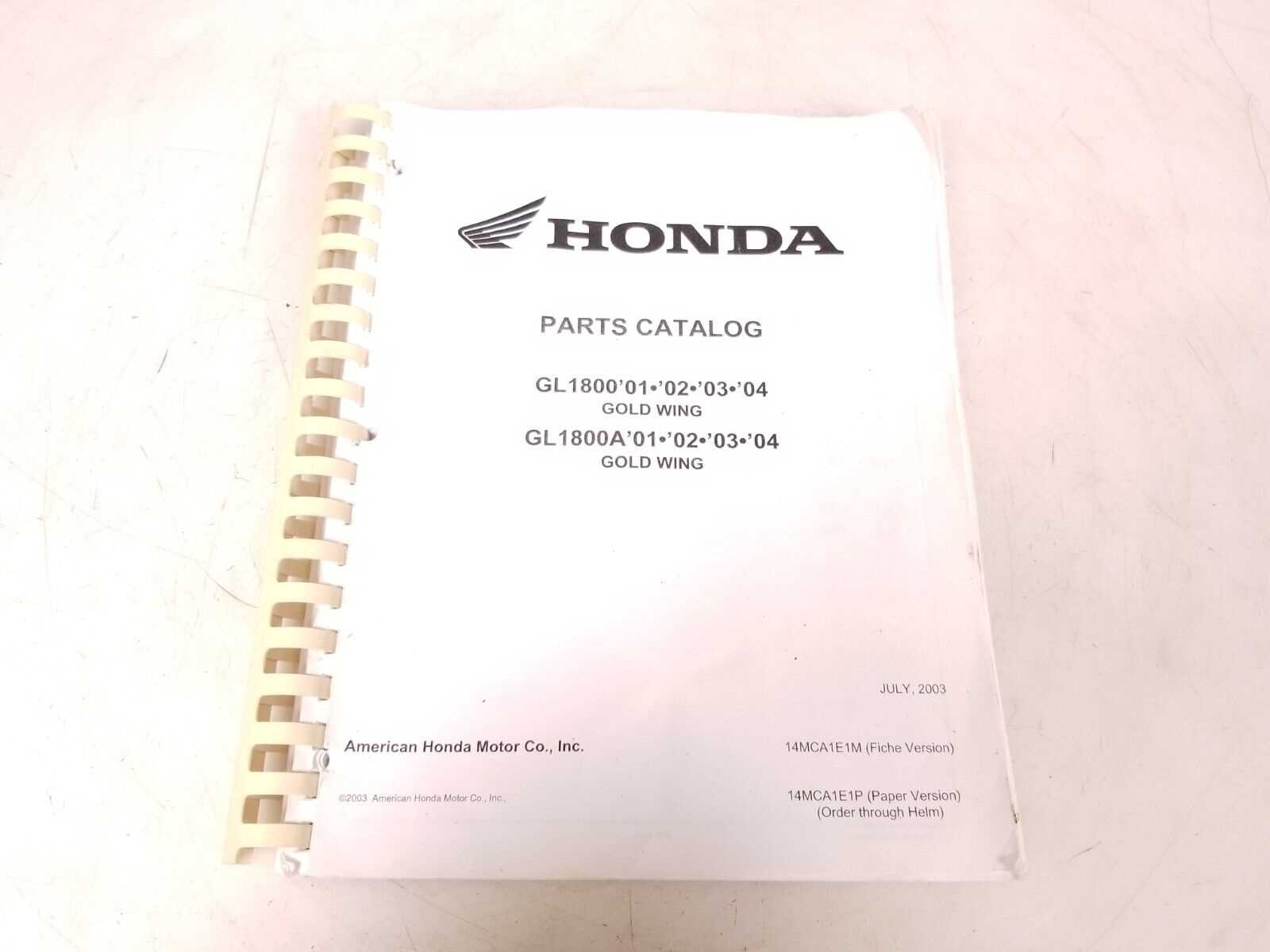 honda gl1800 parts diagram