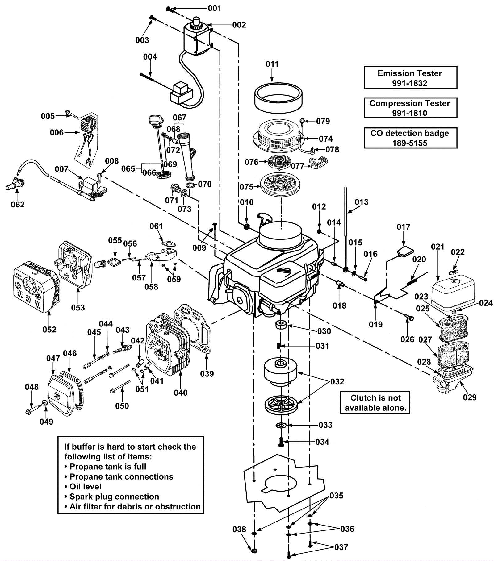 honda gxv340 parts diagram