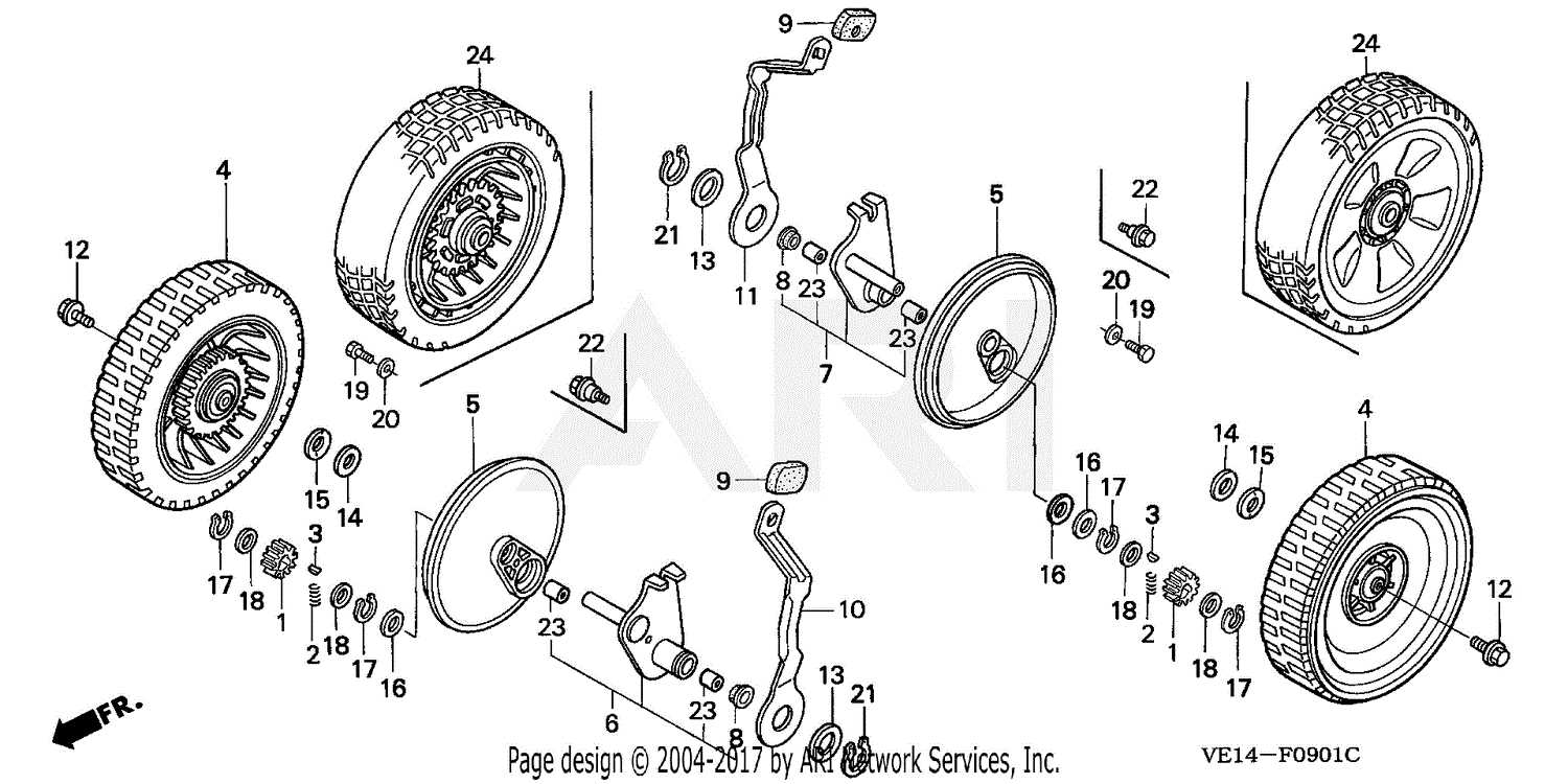 honda hf2315 parts diagram