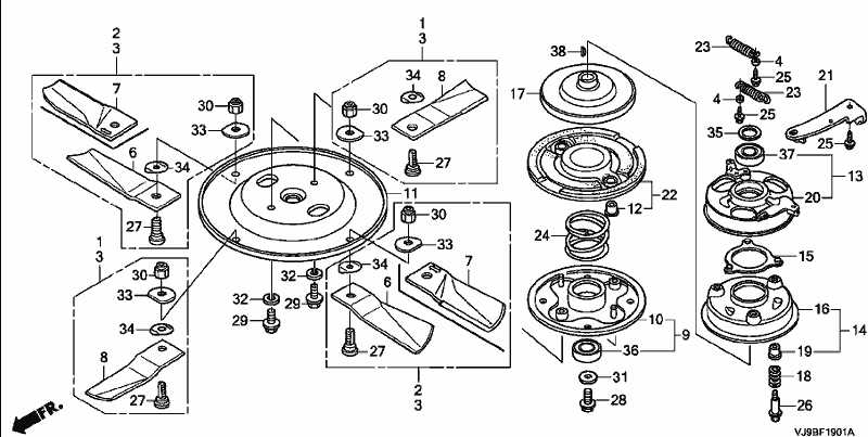 honda hr173 parts diagram