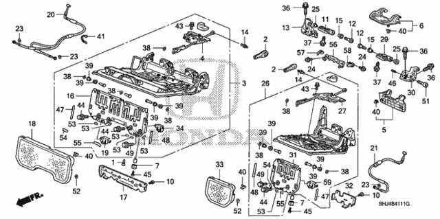 honda odyssey parts diagram