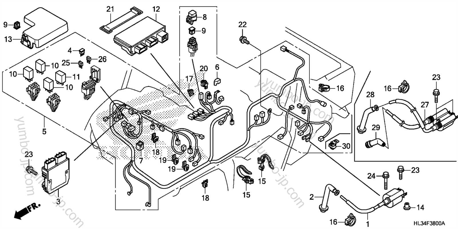 honda pioneer 700 4 parts diagram