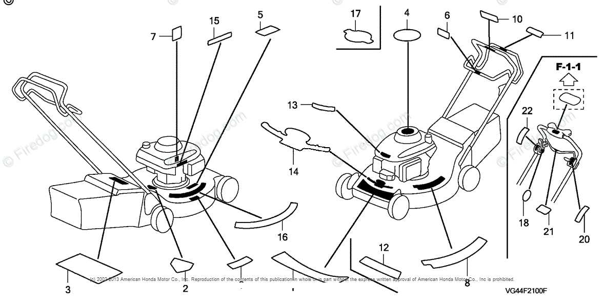 honda self propelled mower parts diagram