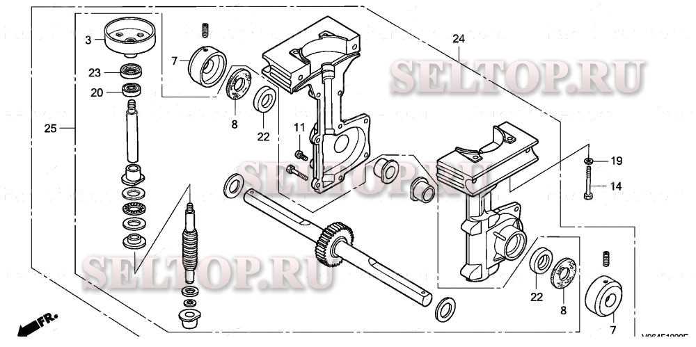 honda tiller parts diagram