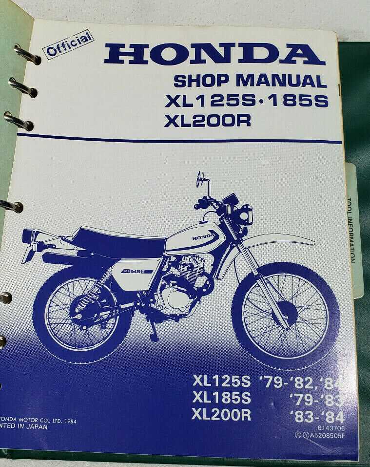 honda xl185s parts diagram