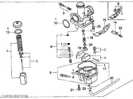 honda xr100 parts diagram