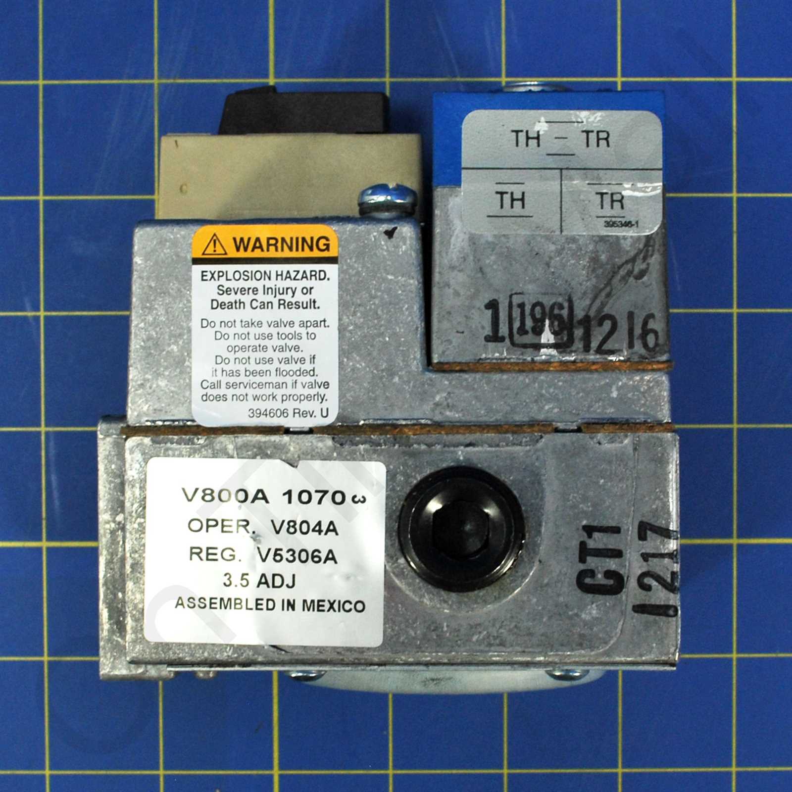 honeywell gas valve parts diagram