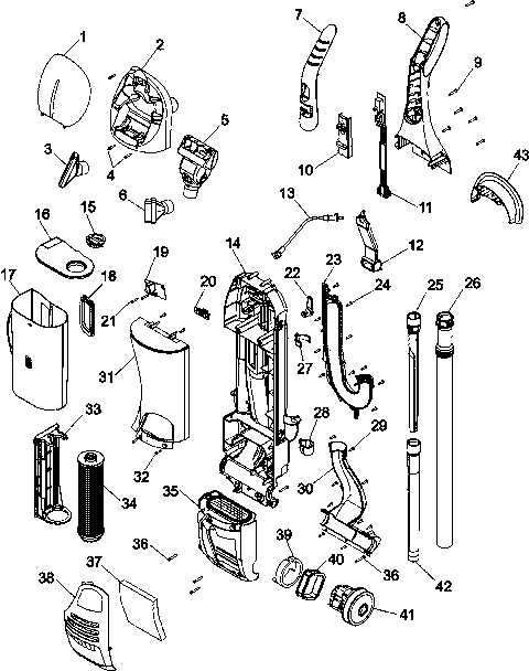 hoover uh74220 parts diagram