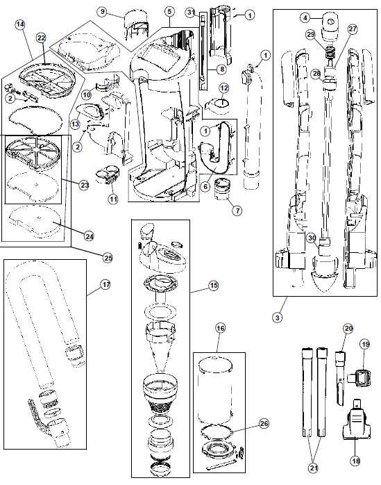 hoover windtunnel 3 parts diagram