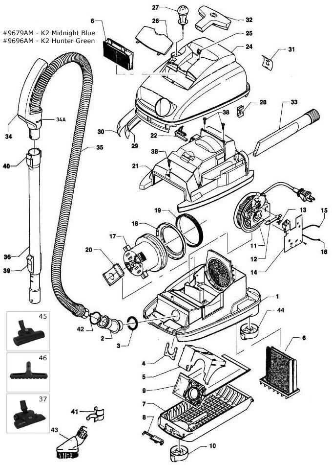 hoover windtunnel parts diagram