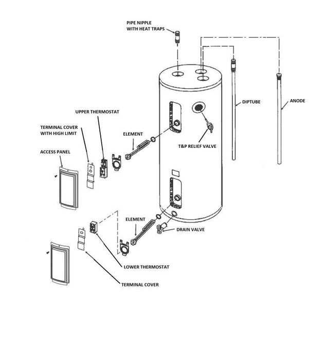 hot water boiler parts diagram