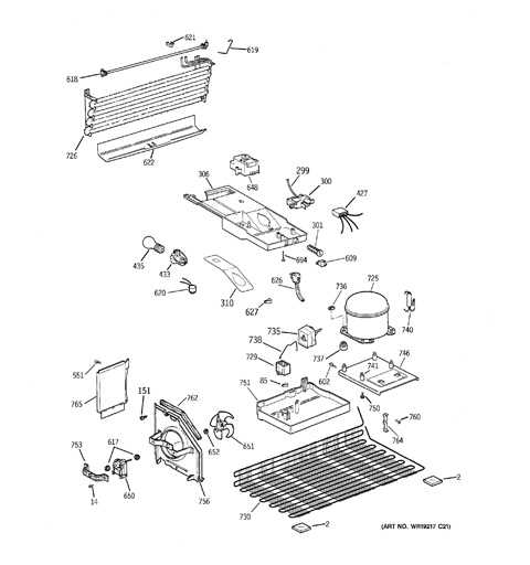 hotpoint fridge parts diagram