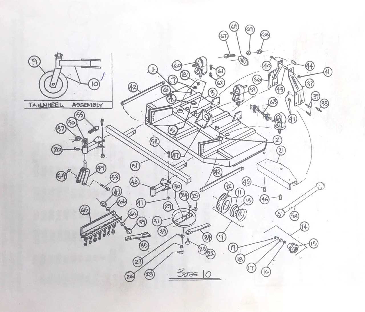 howse bush hog parts diagram