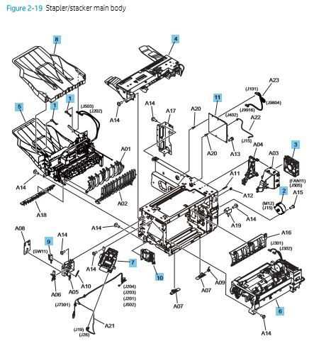 hp printer parts diagram