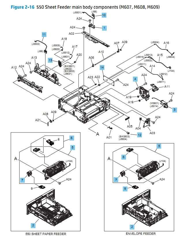 hp printer parts diagram