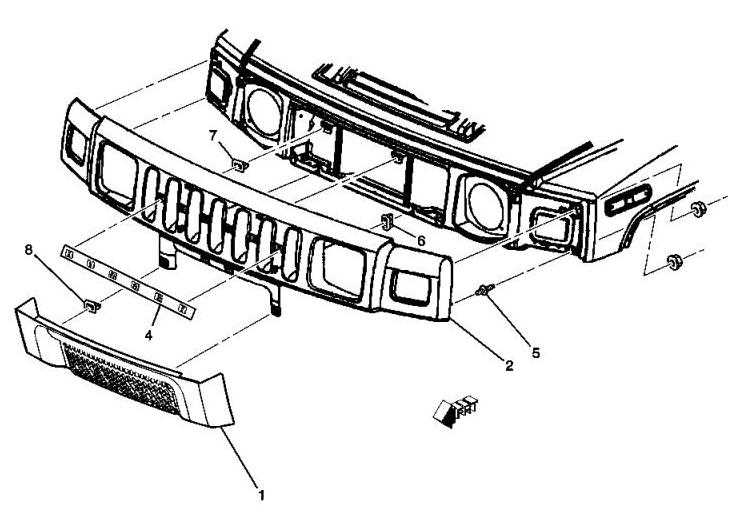 hummer h2 parts diagram