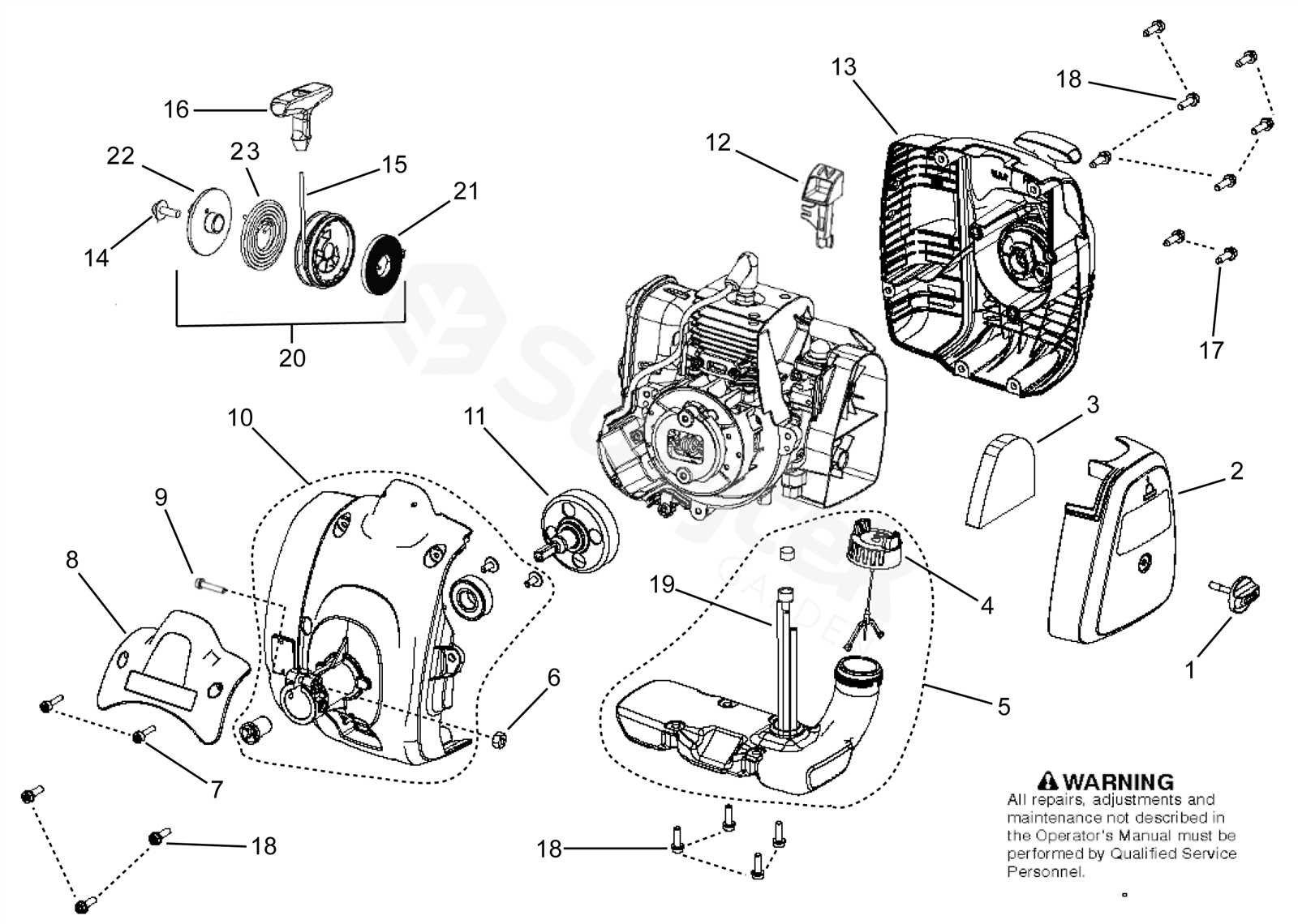 husqvarna 129c parts diagram