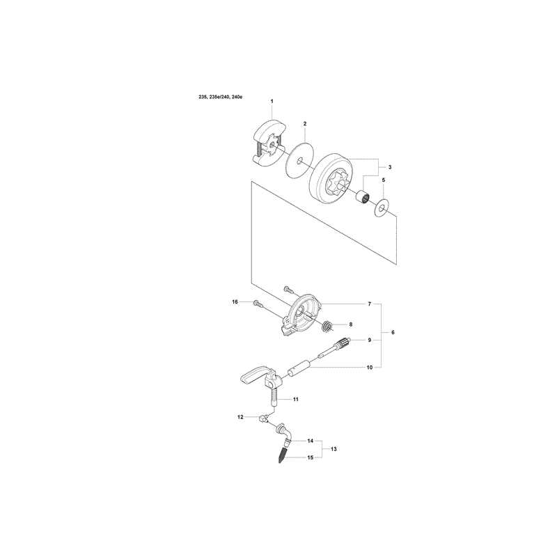 husqvarna 235 chainsaw parts diagram