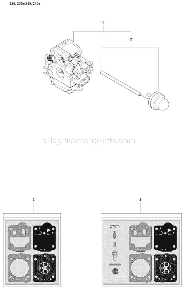 husqvarna 235 parts diagram