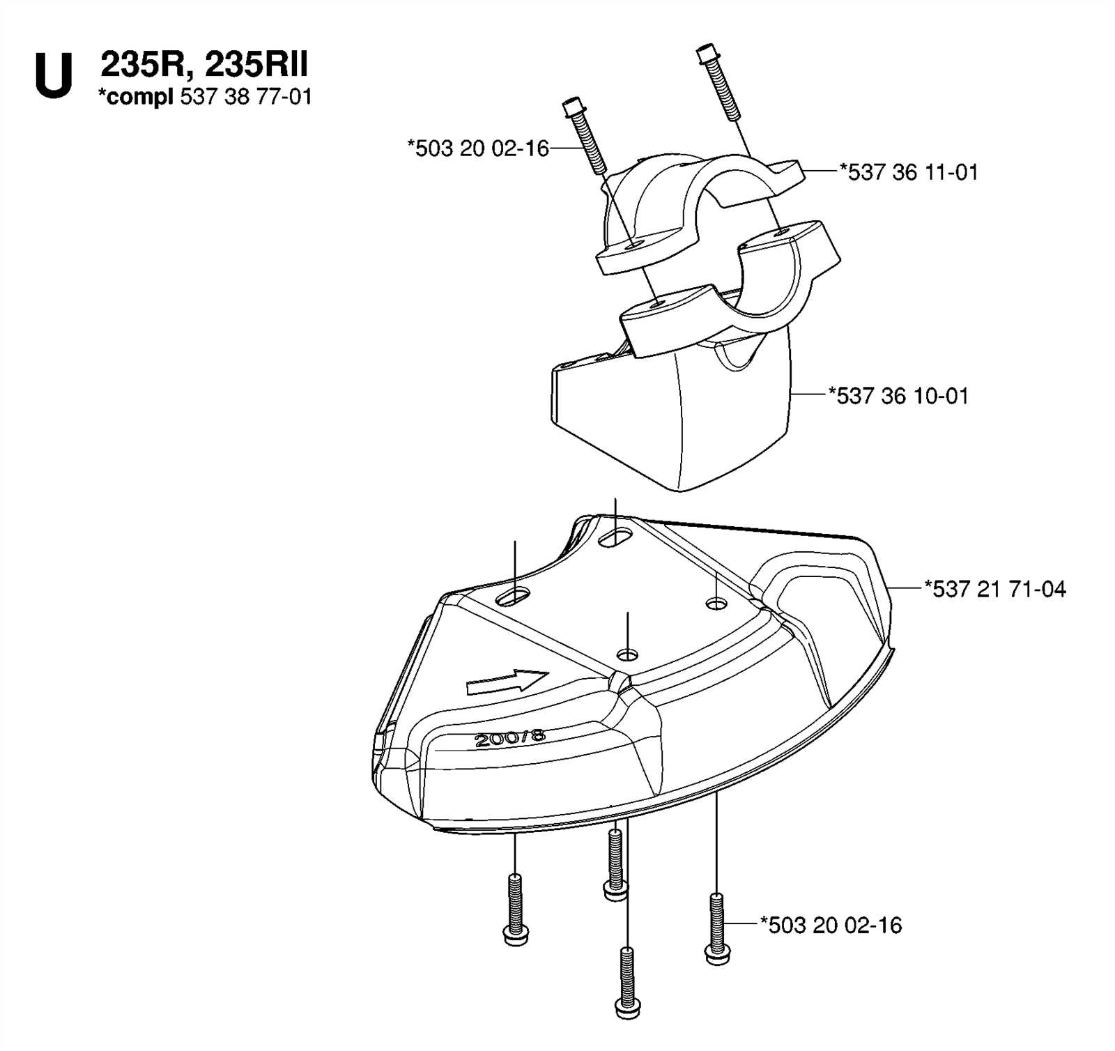 husqvarna 235r parts diagram