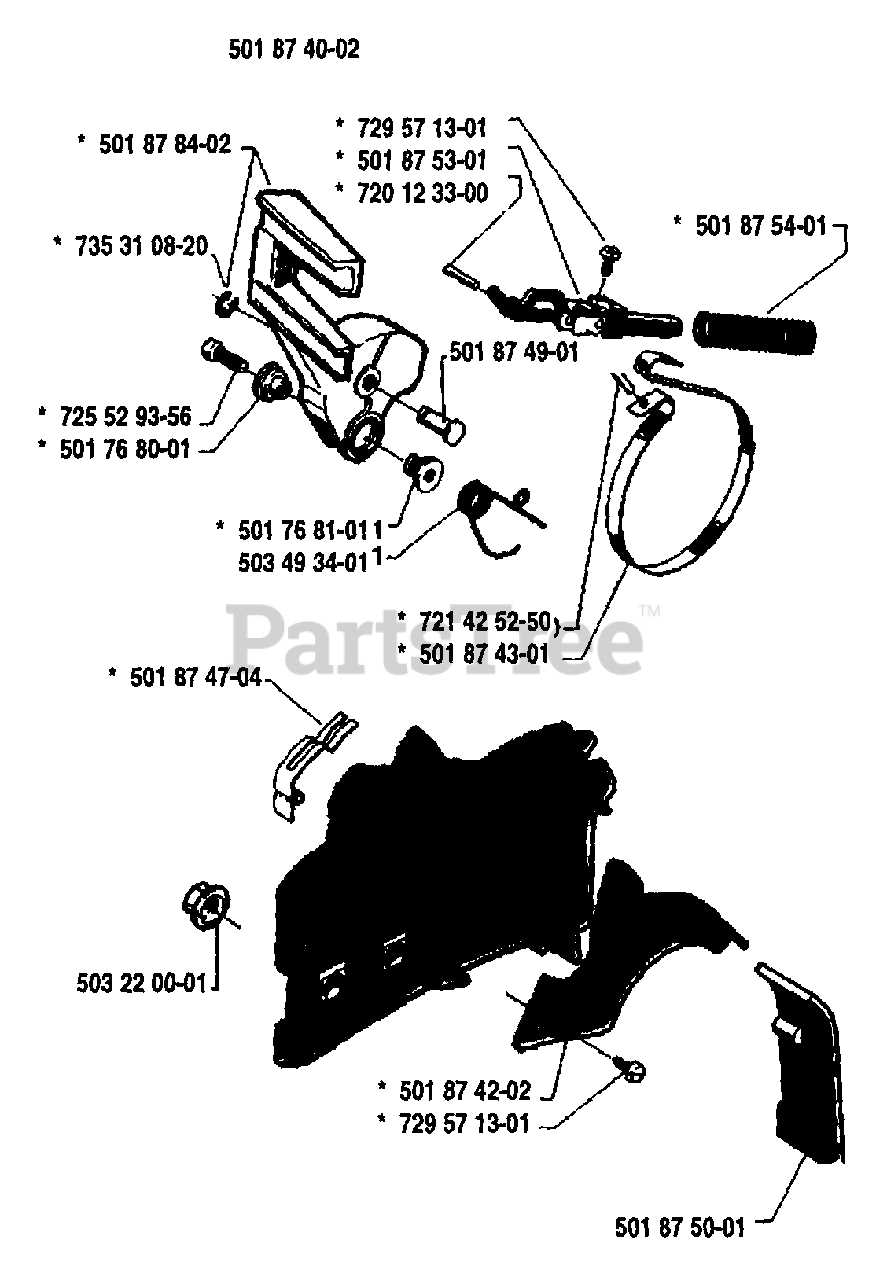 husqvarna 254 parts diagram