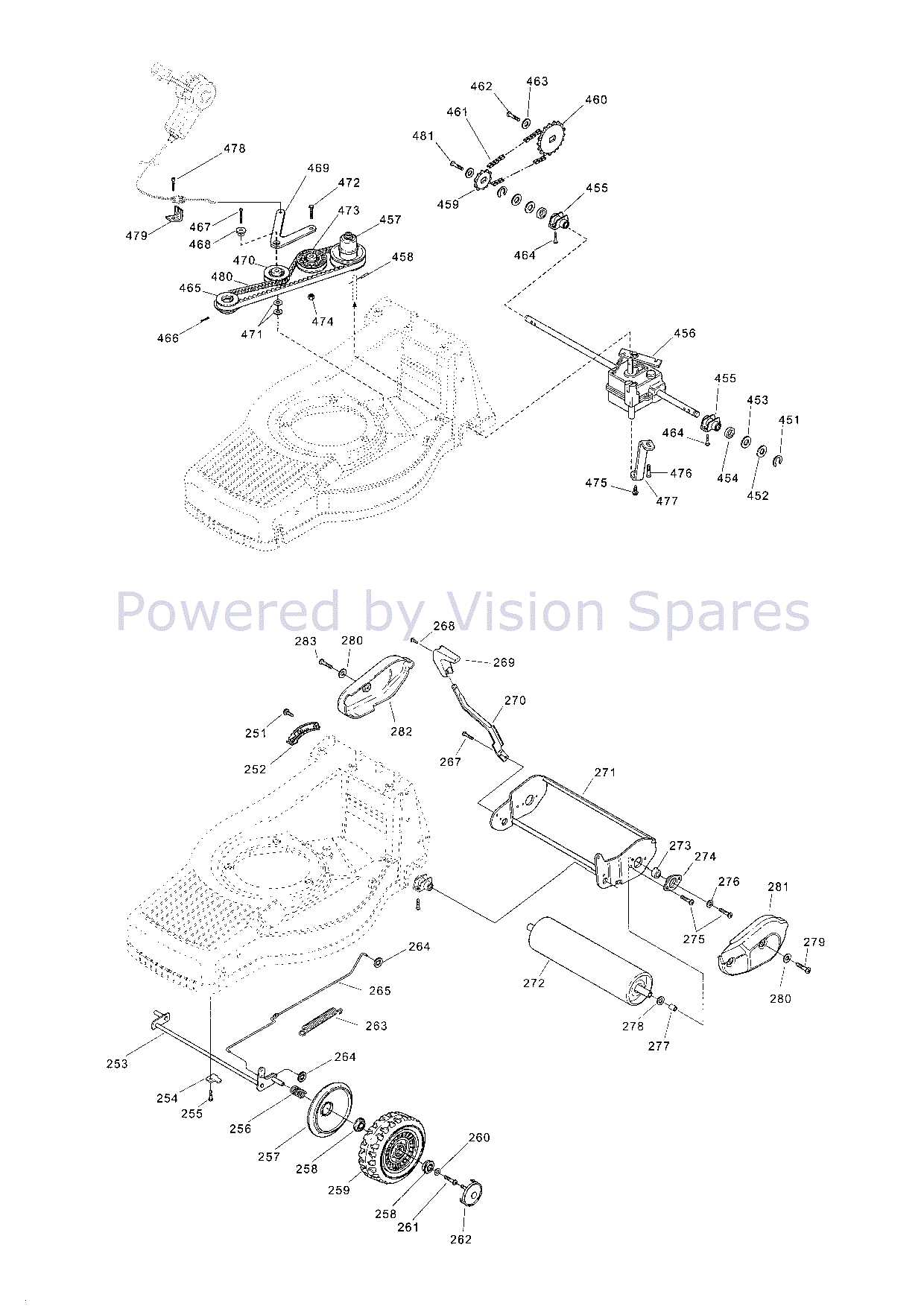 husqvarna 257 parts diagram